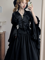 Crow's Dinner - Gorgeous Lolita Jabot with Detachable Brooch - image 3
