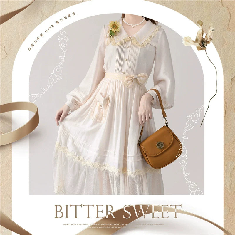Elegant Lolita Shirt and Midi Skirt Options - image 7