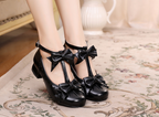 Mengjiang Kiri - Sweet Lolita Bow T-Strap Shoes - image 23