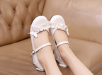Stand Still and Don't Fly - Daily Sweet Lolita Round Toe Handmade Shoes - image 14