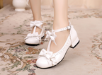 Mengjiang Kiri - Sweet Lolita Bow T-Strap Shoes - image 22