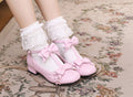 Mengjiang Kiri - Sweet Lolita Bow T-Strap Shoes - image 9