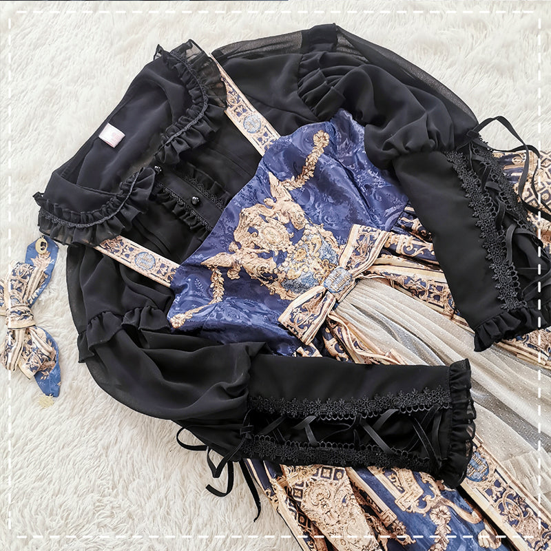 Plus Size Lolita Shirt Mutton Sleeve Lace Blouse - image 7