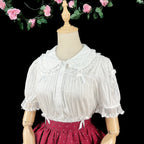 Sweet Lolita Doll Collar High-Waisted Blouse - image 12