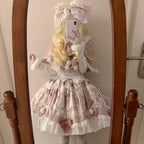 Dessert Catlets - Sweet Lolita JSK, Strawberry And Cat Prints - image 12