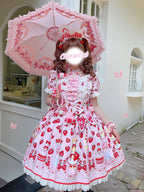 Cheese Cat - Sweet and Playful Strawberry Gingham Lace Cuffs - image 11