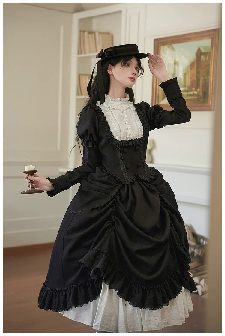Fog City Time Difference - Classic Lolita SK & Blouse Suit - image 20