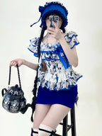 Thorned Rose Gothic Lolita Blouse and Skirt Set - image 6