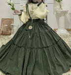 Sunflower Appointment - Oriental Classic Lolita Skirt and Blouse - image 15
