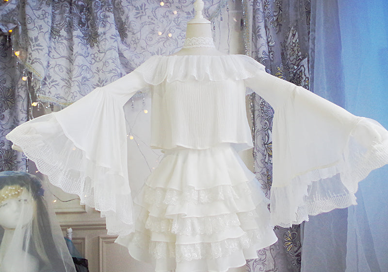 Fate Quartet Gothic Bridal Lolita JSK Dress - image 45