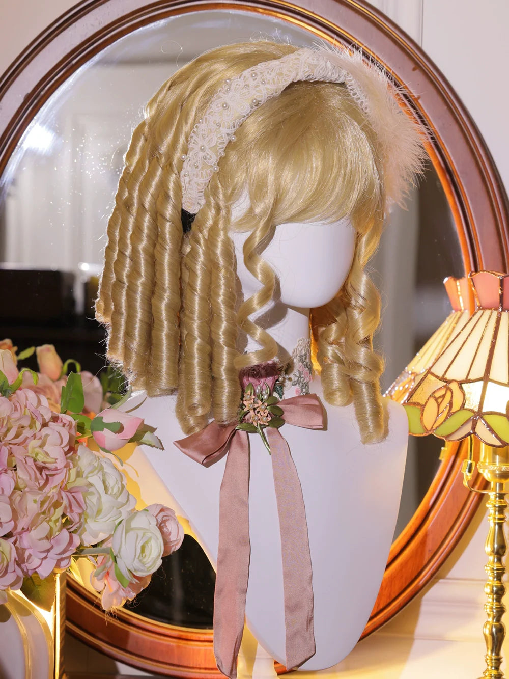 Sparkling 33cm Lolita Court Wig with Roman Curls - image 12