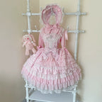 Love Feathered Bond - Wedding Sweet Lolita JSK Gorgeous Bridal Blouse - image 10