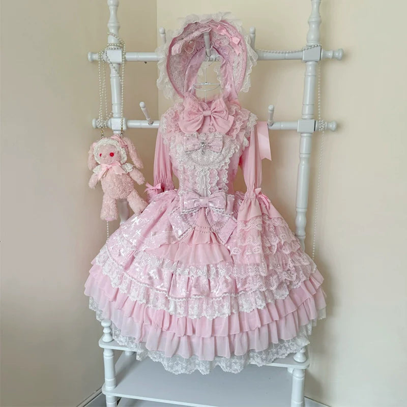 Love Feathered Bond - Wedding Sweet Lolita JSK Gorgeous Bridal Blouse - image 10