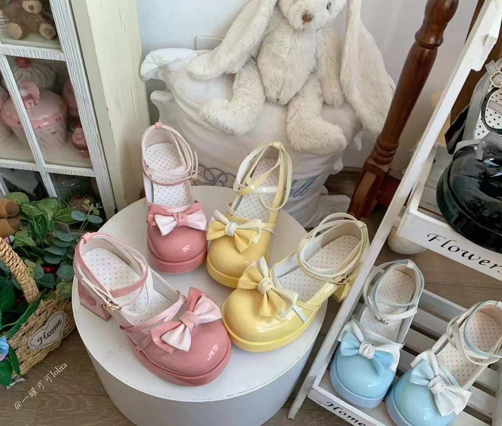 Heart Function - Sweet Lolita Shoes Gradient Color High Heels - image 2