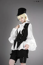 Ashes - Vintage Ouji Lolita Blouse and Shorts Set - image 1