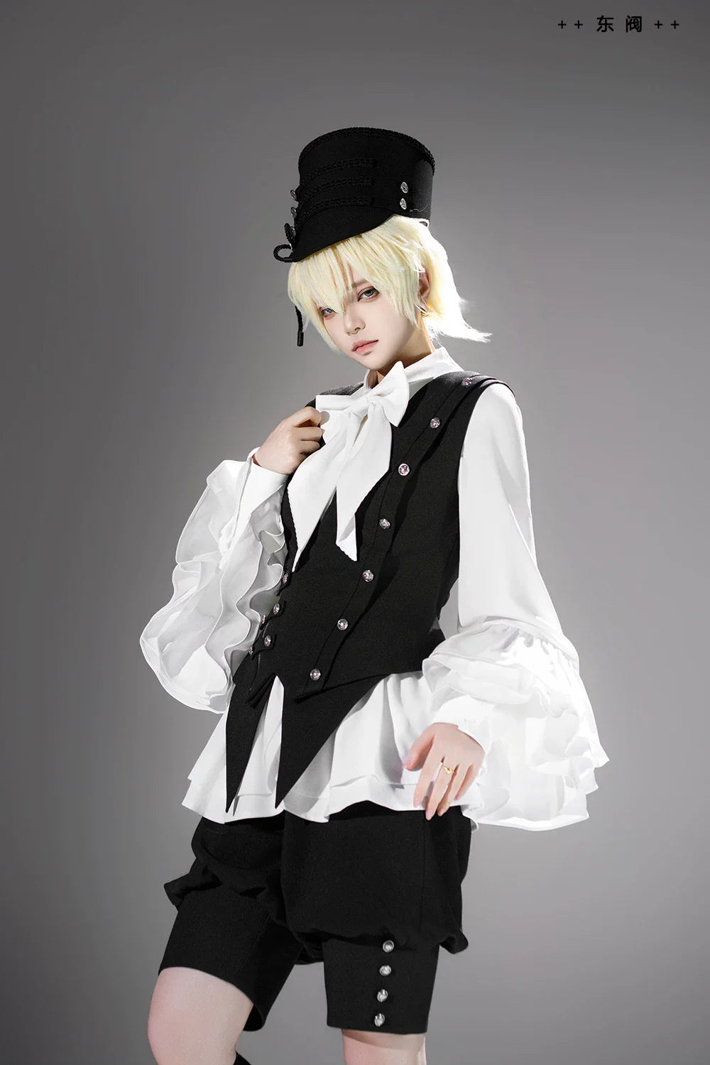 Ashes - Vintage Ouji Lolita Blouse and Shorts Set - image 1