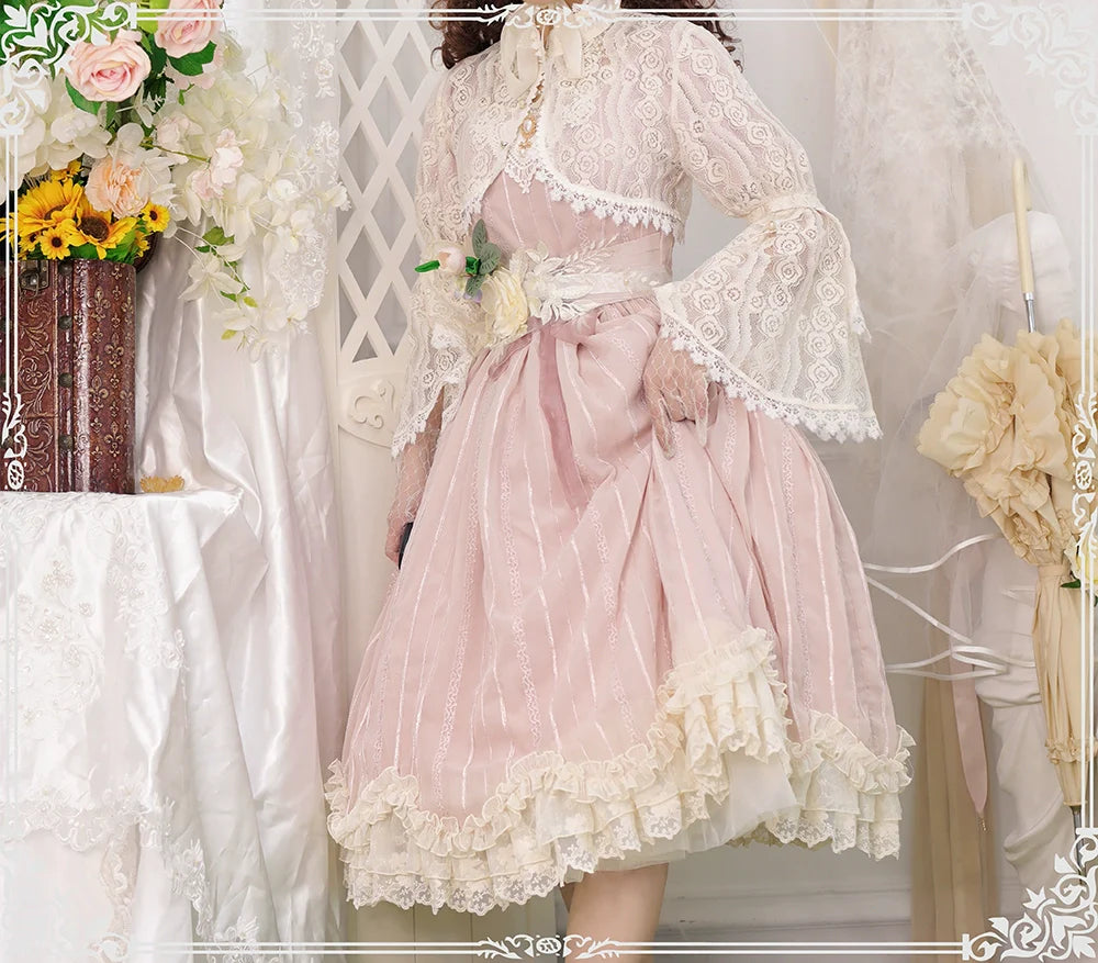 Tulip - Classic Lolita Short Sleeve OP Dress - image 6
