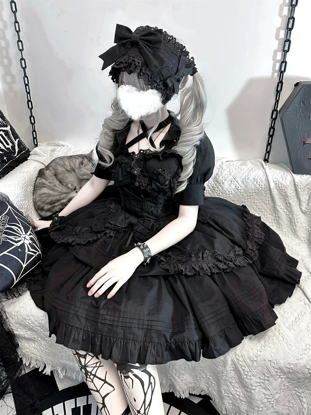 Halloween Gothic Lolita Short JSK Dress - image 33