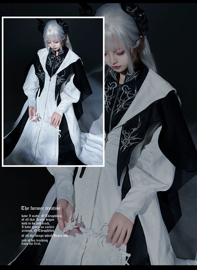 Dragon Scale - Gothic Lolita JSK Dress Goth Coat - image 16