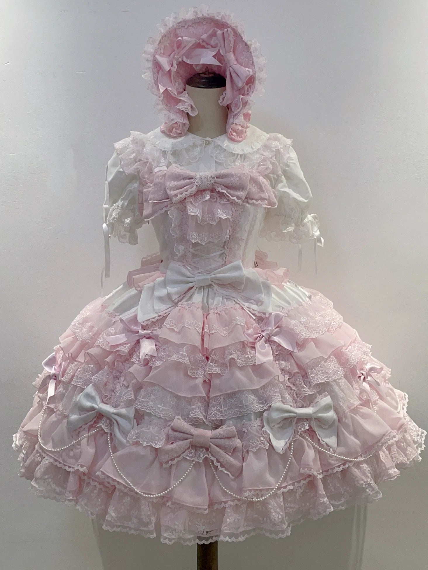 Love Descends - Wedding Lolita JSK Dress, White Blouse and Accessories - image 23