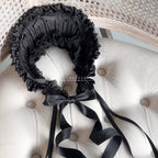 Elegant Lolita Bonnet Black Ribbon BNT - image 2