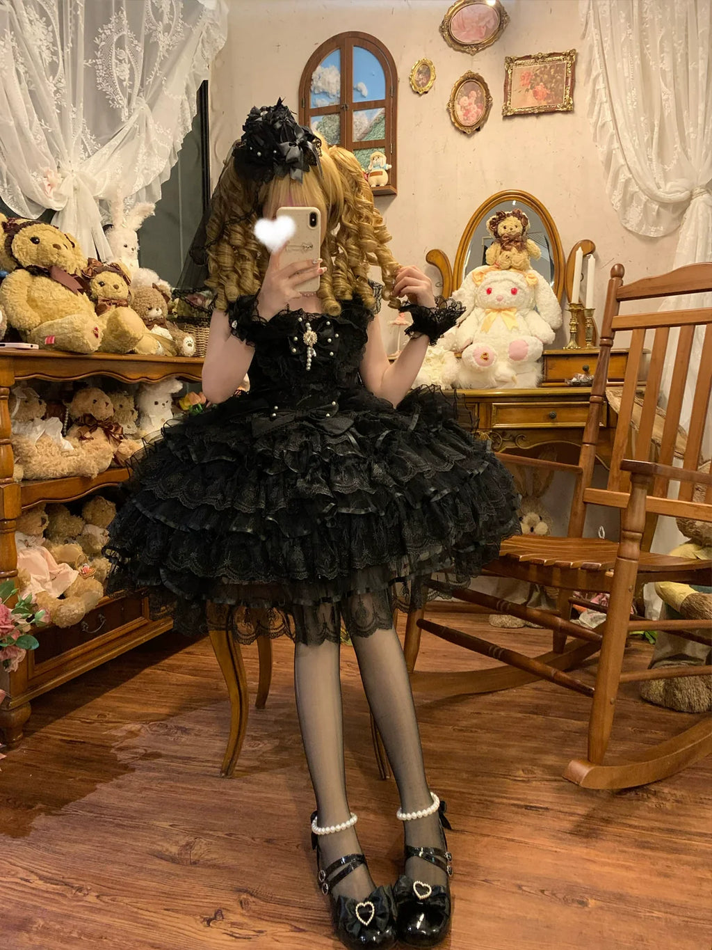Feather's Ballad Wedding Lolita Tiered JSK Dress - image 12