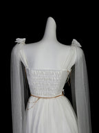 Divine - Elegant Greek Mythology Style Lolita JSK Irregular Hem White JSK Dress - image 6