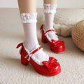 Rainbow Yana - Sweet Lolita Shoes, Lace & Bow Design - image 1
