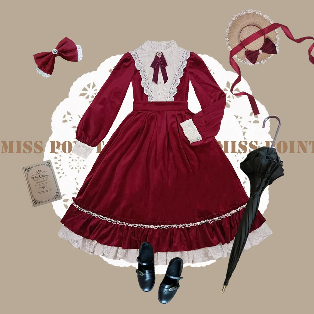 Vintage Elegant Velvet OP Dress - image 67