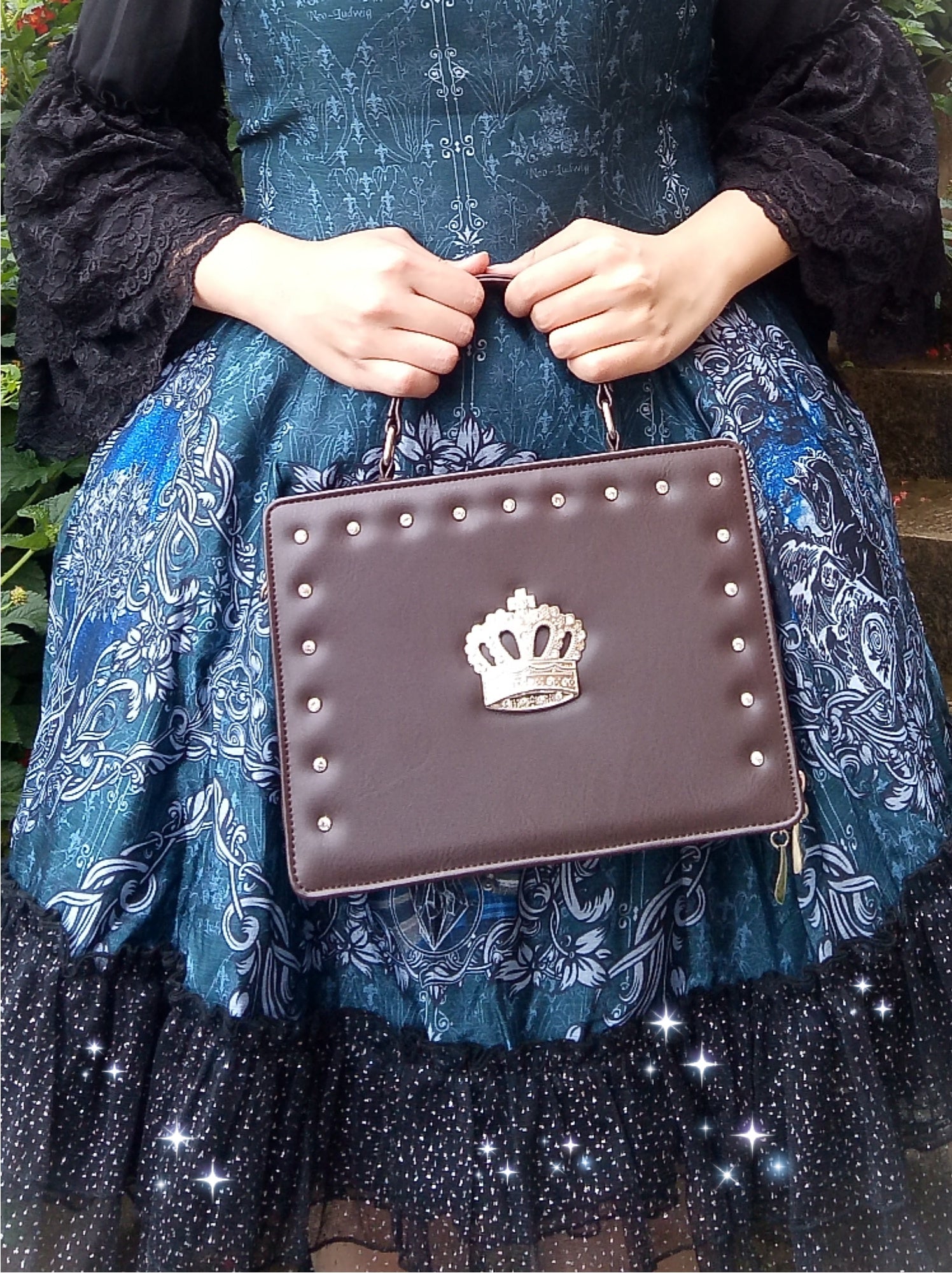 Gothic Lolita Handbag Crown Bag - image 9