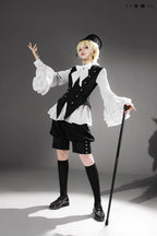 Ashes - Vintage Ouji Lolita Blouse and Shorts Set - image 13