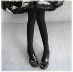 120D Daily Lolita Velvet Spring Leggings, Solid Color - image 3