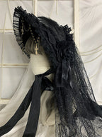 Gothic Lolita Bonnet and Detachable Veil BNT Headdress - image 8