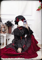 Elegant Bow Lolita Flat Bonnet - image 8