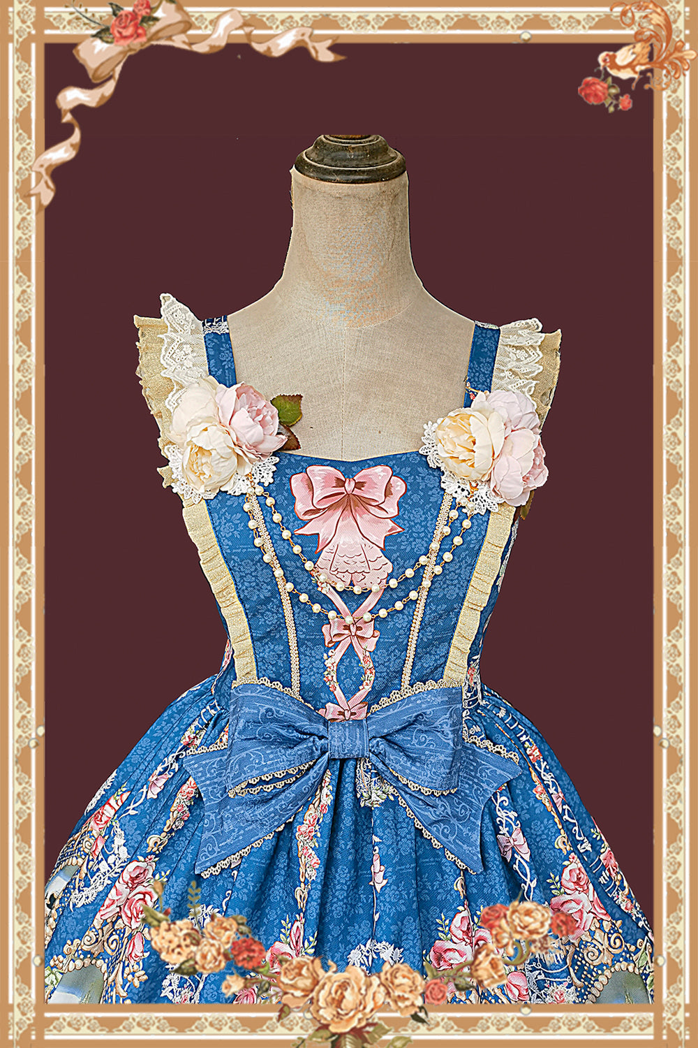 Fairytale Town Prom - Printed Tea Party Classic Lolita JSK Suit - image 30