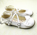 Lovely Lolita Low Heel Cross Strap Bow Tie Princess Shoes - image 2