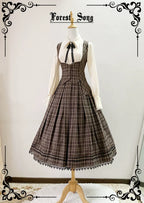 Griffin's Promise - Classic Lolita Skirt Striped Plaid Elegant SK - image 19