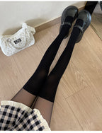 Velvet Solid Summer Lolita Calf Socks and Knee Socks - image 6