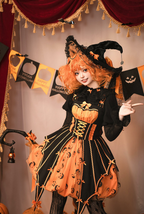 Halloween Gothic Lolita JSK Dress, Pumpkin-inspired Dress - image 11