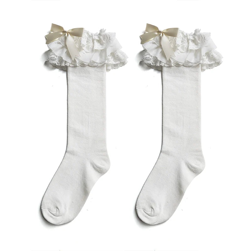 Lolita Bow Cotton Socks Lace Socks - image 18