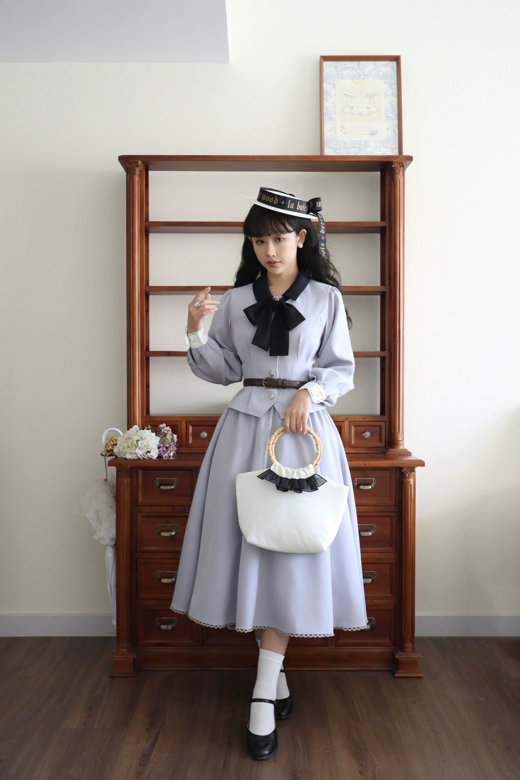 Sweet Wood Daily Lolita Blue Skirt, Jacket and Vest Coordinate - image 4