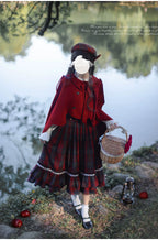 Little Red Riding Hood - Vintage Lolita Cape & JSK Dress Set - image 3