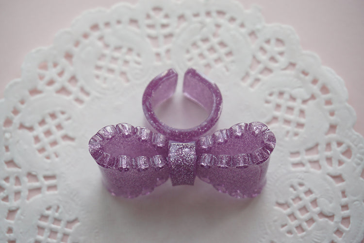 Sweet Lolita Bow Ring and Necklace - image 17
