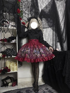 Witching Night - Gothic Lolita SK Halloween Chiffon Skirt - image 4