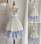 Patchwork Garden 2.0 - Classic Lolita Floral Print JSK Dress, Side Pockets - image 8