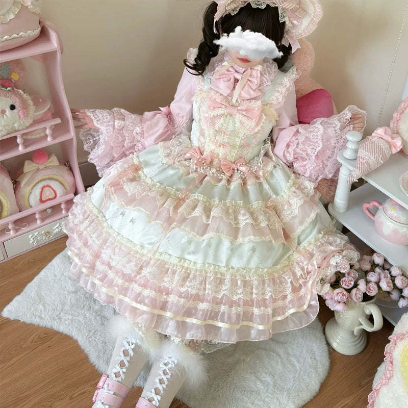 Star Love Song - Wedding Sweet Lolita JSK Suit Doll-like Dress - image 17