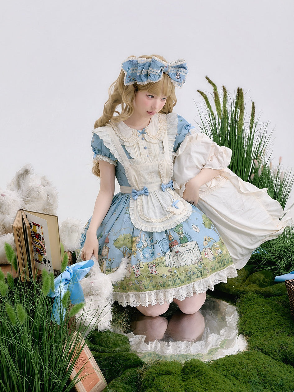 Pastoral Alice Lolita OP Dress and Accessories - image 21