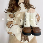 Winter Lolita Boots Fur Mary Jane Lolita Low Heel Shoes - image 46