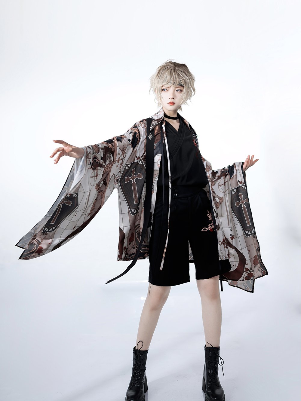 Night Instructions Embroidered Ouji Shorts - image 5