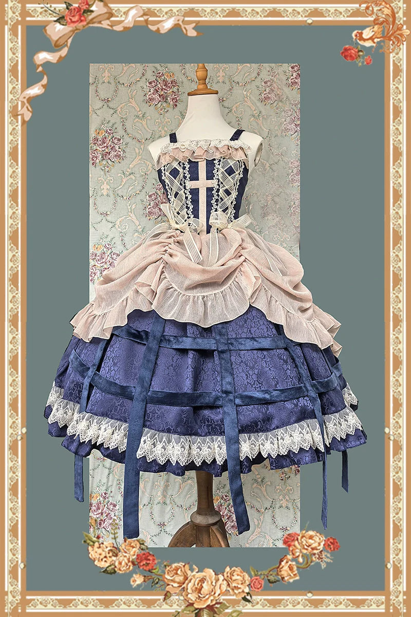 Lilith's Cage - Gothic Lolita JSK Dress & Blouse - image 2